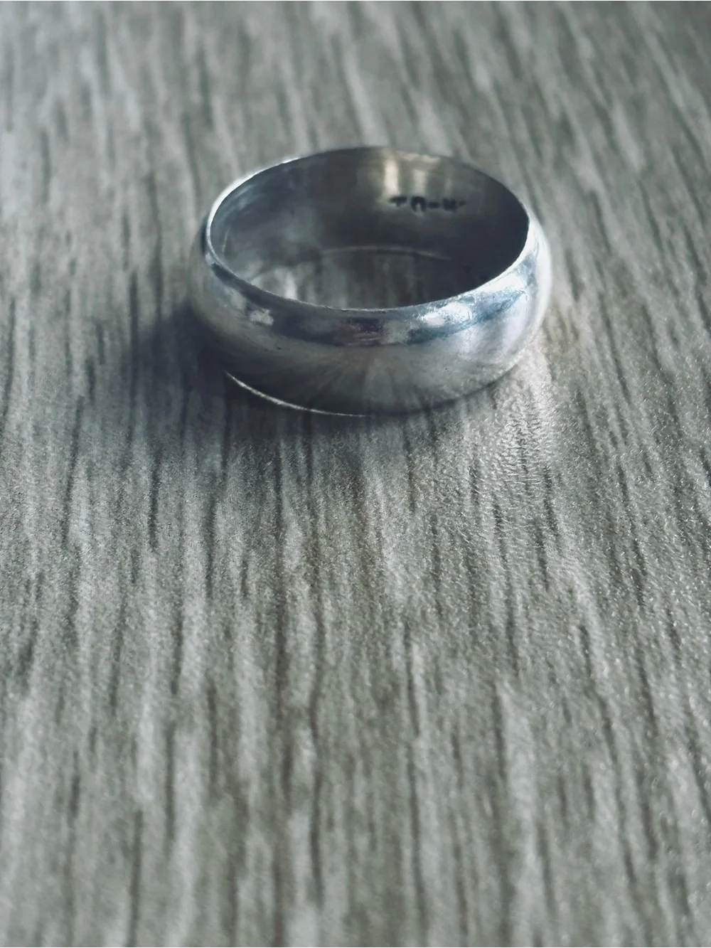 Sterling Silver Smooth Dome Band Ring - Silver